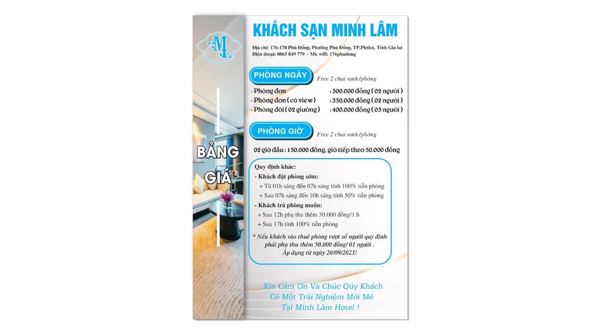 Minh Lam Hotel Pleiku Ngoại thất bức ảnh